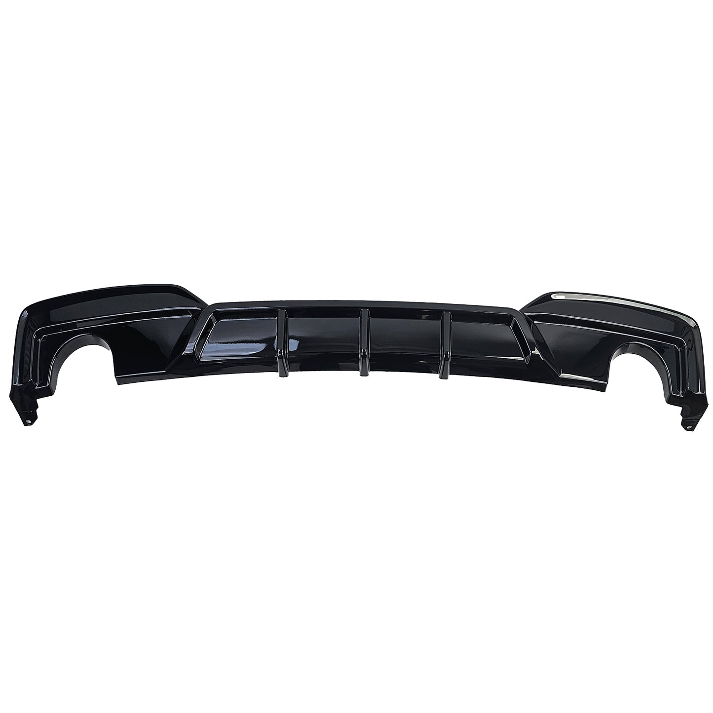 DIFFUSORE POSTERIORE 1+1 ADATTO PER BMW SERIE 6 F12 F13 F06 LOOK NERO LUCIDO
