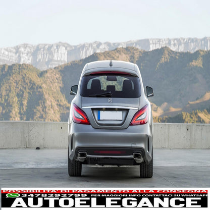 diffusore paraurti posteriore adatto per mercedes cls berlina w218 (2012-2017) solo per paraurti standard