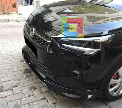 OPEL CORSA F 2019-2021 FRONT BUMPER SPLITTER IN BLACK ABS 3 PIECES
