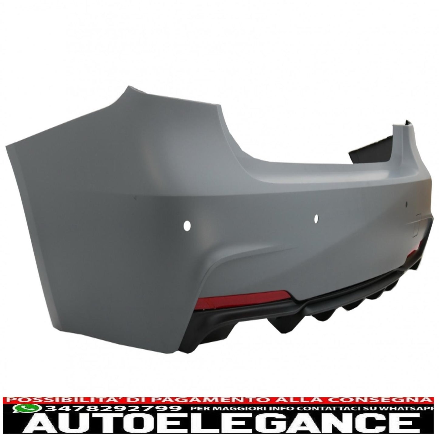 complete body kit suitable for bmw 3 series f30 (2011-2014) and f30 lci facelift (2015 onwards) m-performance design with double outlet air diffuser 