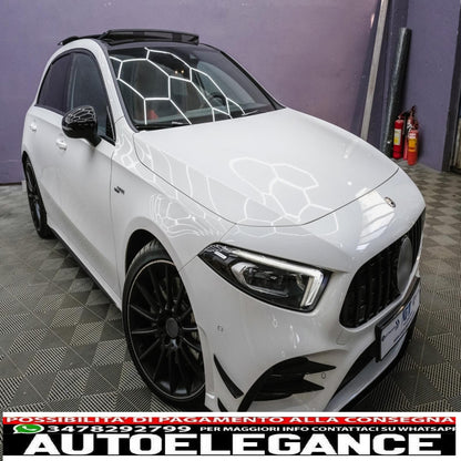 Alette paraurti anteriori alette laterali flac adatte per mercedes a class w177 v177 (04.2018-) a35 design black edition AUTOELEGANCERICAMBI