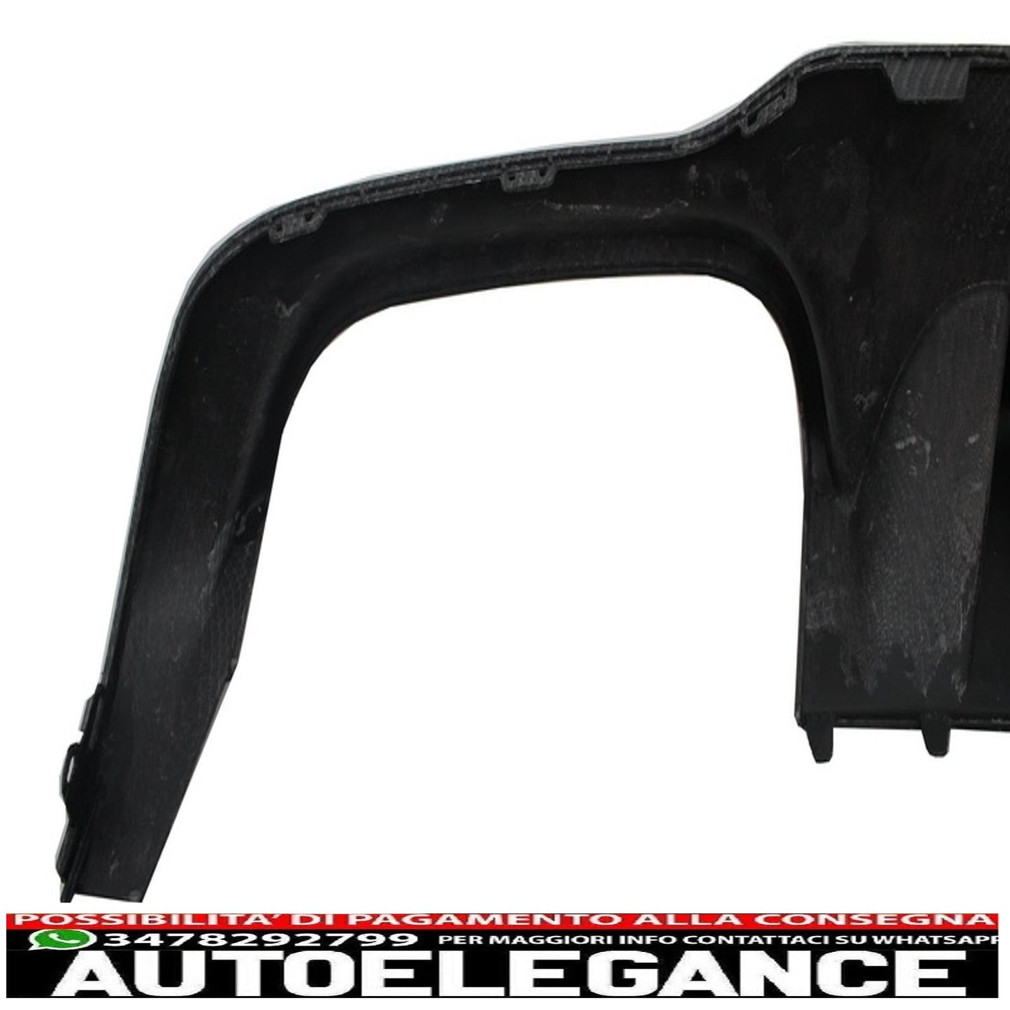 Diffusore d'aria per mantovana paraurti posteriore adatto per mercedes classe c w204 c204 amg sport line (2012-2014) design in carbonio