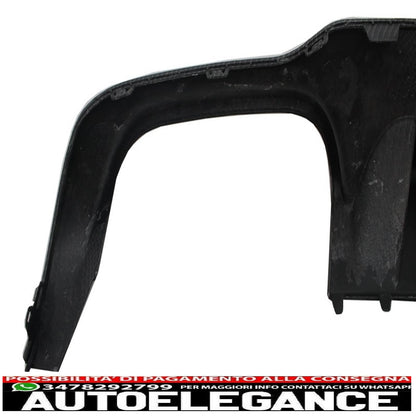 Diffusore d'aria per mantovana paraurti posteriore adatto per mercedes classe c w204 c204 amg sport line (2012-2014) design in carbonio