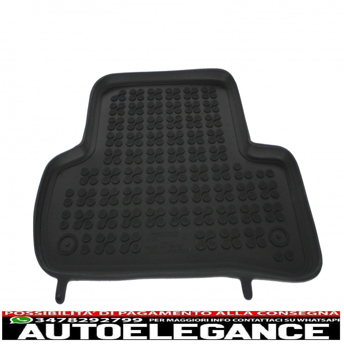 Rubber mat suitable for mercedes c class w204 2007-2014 black