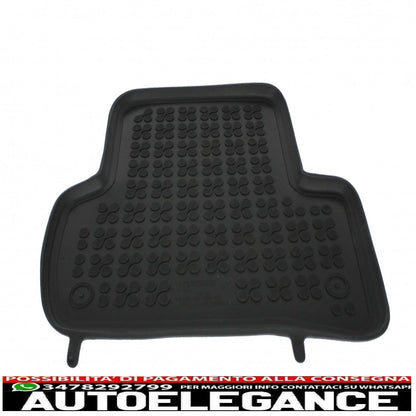 Rubber mat suitable for mercedes c class w204 2007-2014 black