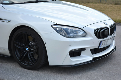 SPLITTER ADATTO PER BMW SERIE 6 F06 2013-2015 MSPORT LOOK NERO LUCIDO