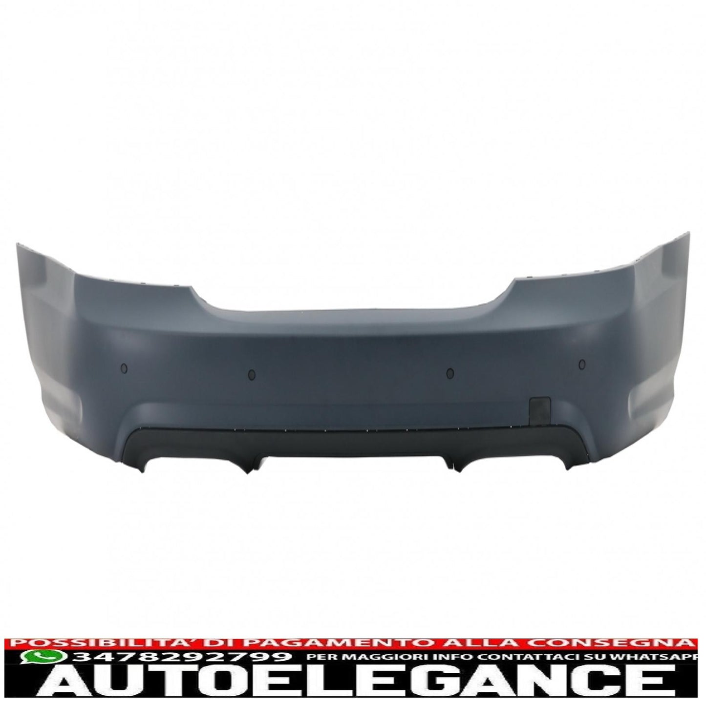 paraurti posteriore adatto per mercedes classe s w221 (2005-2010) design s65 con minigonne laterali versione corta