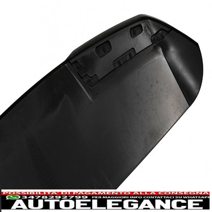 spoiler posteriore sul tetto adatto per audi q8 suv (2018-up) rs design pianoforte nero