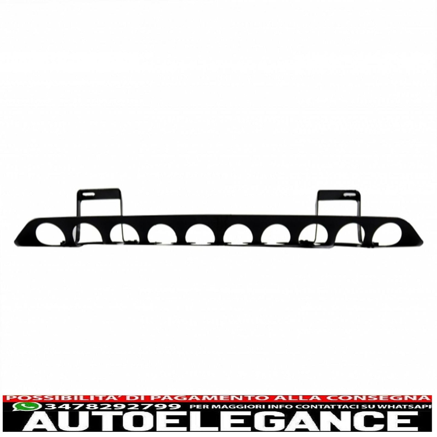 Gloss Black Front Bumper Skid Plate Off Road Spoiler LED DRL Extension Fit For Mercedes G Class W463 (1989-2016) B-Design 