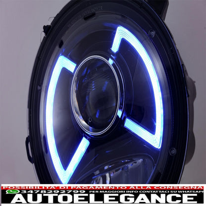 Full LED headlights suitable for Jeep Wrangler IV JL/JLU (2018-up) light bar. 
