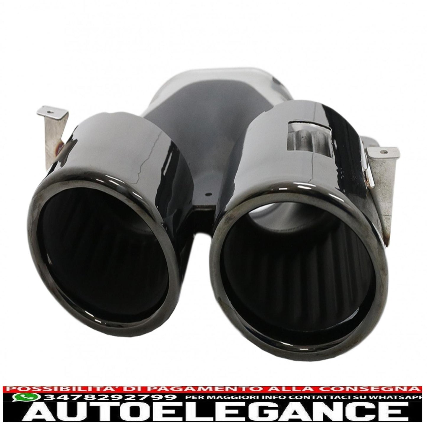 Rear Diffuser and Black Exhaust Tips Suitable for Mercedes Gla Suv H247 Sport Line (2020-) Aero 45s Design Night Package 