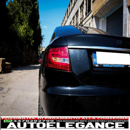 led bar rear lights suitable for audi a6 4f c6 (2004-2008) limousine red/crystal