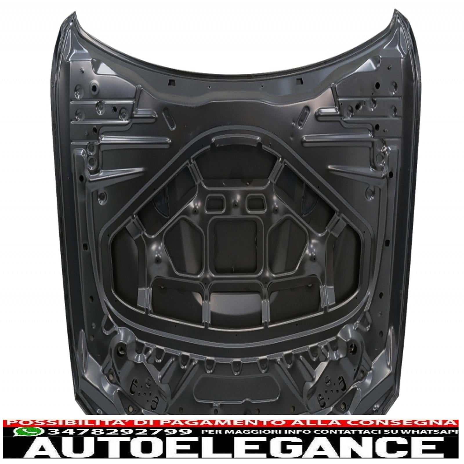 cofano cofano con parafanghi anteriori nero adatto a bmw serie 3 f30 f31 (2011-2019) m3 gts look AUTOELEGANCERICAMBI