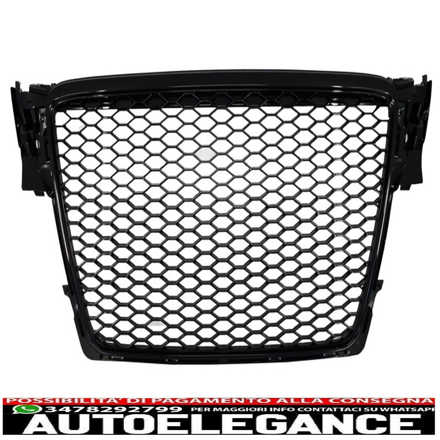 diffusore del paraurti posteriore e terminali di scarico con griglia centrale e luci posteriori a LED adatti per audi a4 b8 avant pre restyling (2007-2011)