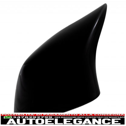Trunk Spoiler with Mirror Caps Suitable for BMW X6 F16 (2015-2019) Sport Performance Design Piano Black 