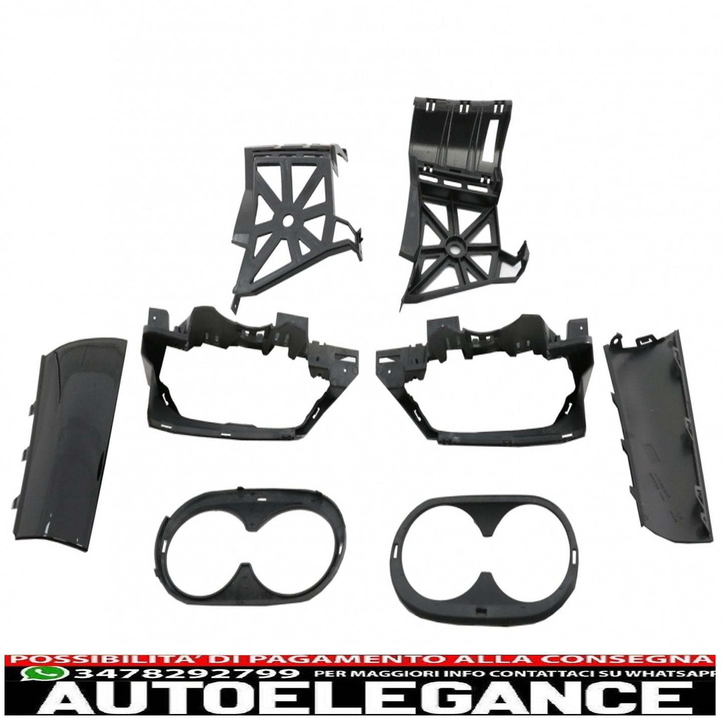 rear diffuser with front side air intakes and side fins suitable for mercedes a-class v177 sedan (2018-up) chrome exhaust