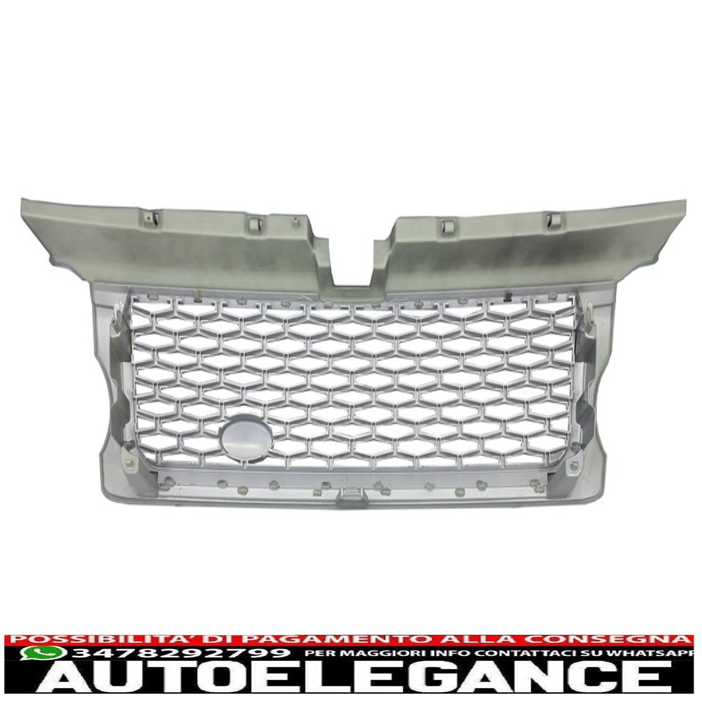 central grille and side vents group suitable for land rover sport l320 (2005-2008) autobiography look black silver edition