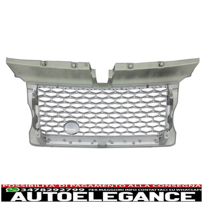central grille and side vents group suitable for land rover sport l320 (2005-2008) autobiography look black silver edition