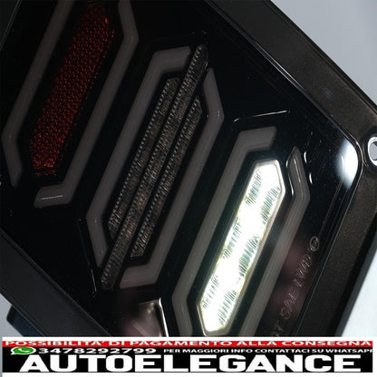 fanali posteriori full led adatti per jeep wrangler jk rubicon (2007-2017) fumè