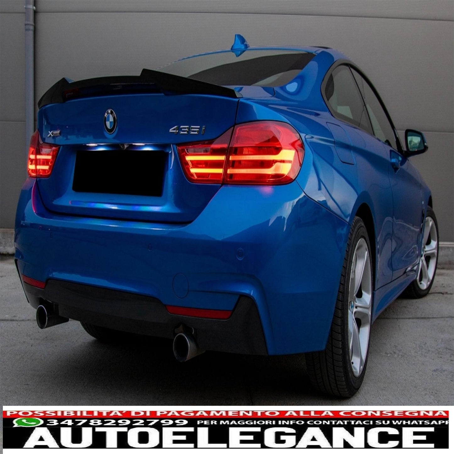 Trunk Spoiler Suitable for BMW 4 Series Coupe F32 (2013-up) M4 CSL Design Piano Black