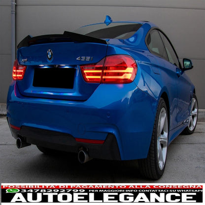 Trunk Spoiler Suitable for BMW 4 Series Coupe F32 (2013-up) M4 CSL Design Piano Black