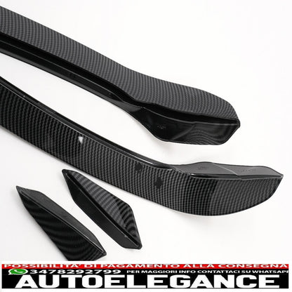 Alette laterali paraurti anteriore adatte per vw golf 7.5 gti 5g hatchback (2017-2020) carbon look AUTOELEGANCERICAMBI