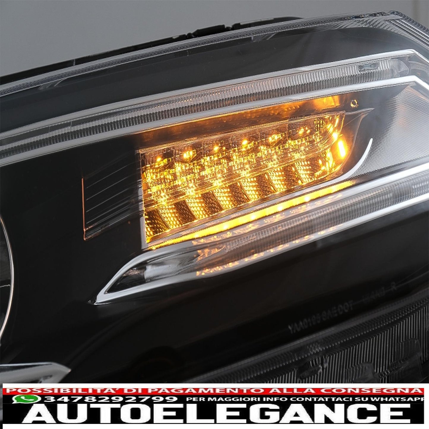 led headlights drl double beam lens suitable for vw jetta mk6 vi (2011-2017) bi-xenon design with right and dynamic turn signals black housing 
