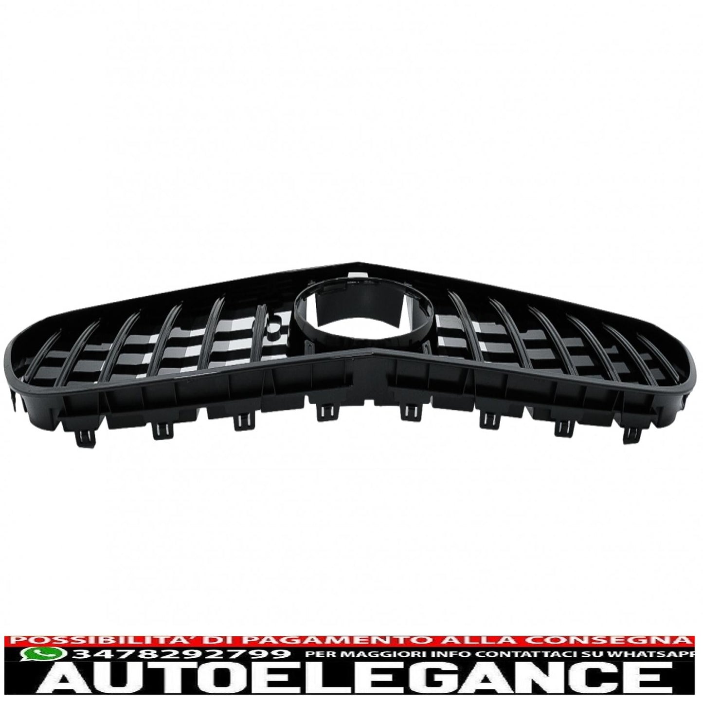 center grille suitable for mercedes s class coupe c217 (2014-2017) cabrio a217 (2015-2017) gt-r design panamericana black
