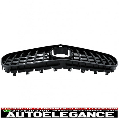 center grille suitable for mercedes s class coupe c217 (2014-2017) cabrio a217 (2015-2017) gt-r design panamericana black
