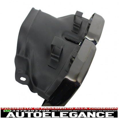 Rear bumper exhaust tips suitable for mercedes benz w222 s class (2013-up) s65 a-design 