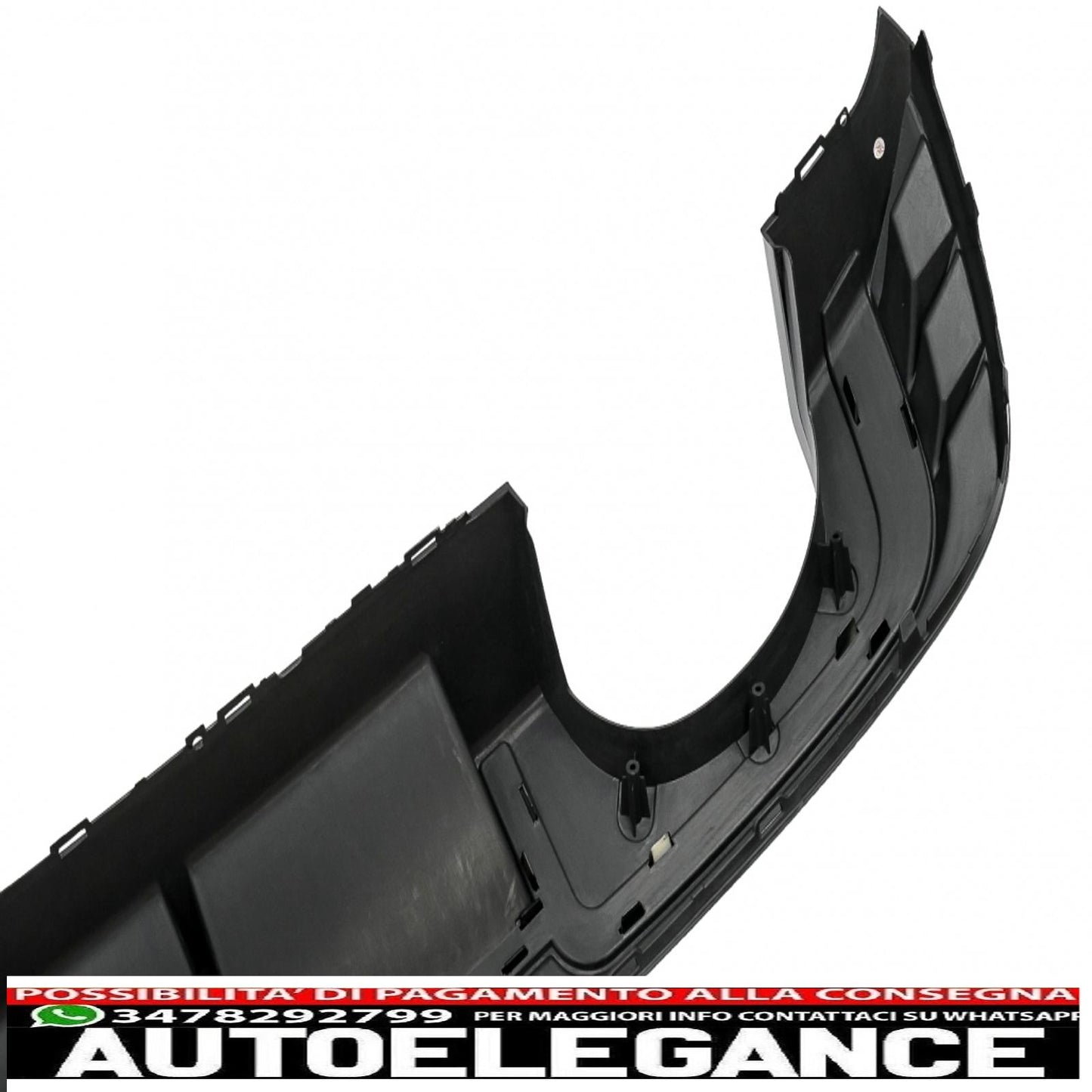 Diffusore mantovana paraurti posteriore adatto per audi a3 8v facelift (2016-2019) hatchback sportback rs3 solo design paraurti s-line pianoforte nero