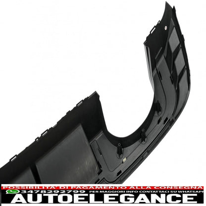 Diffusore mantovana paraurti posteriore adatto per audi a3 8v facelift (2016-2019) hatchback sportback rs3 solo design paraurti s-line pianoforte nero