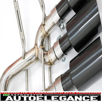 complete exhaust system suitable for mercedes g-class w463 (2009-2018) g500 g55 g63 g65 black triple exhaust pipes with electronic valve