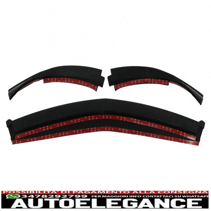 Front Bumper Spoiler Lip Fit For Mercedes A Class W177 V177 (2018-up) Piano Black