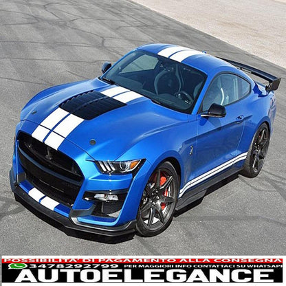 paraurti anteriore adatto per ford mustang mk6 vi sesta generazione (2015-2017) design gt500