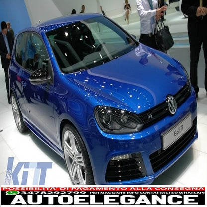 Front bumper suitable for vw golf 6 vi (2008-2013) r20 look 