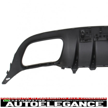 Rear bumper valance diffuser suitable for mercedes c class c205 a205 coupe cabriolet (2014-2019) restyling c63s design all black