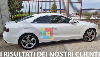 SIDE SKIRTS AUDI A5 COUPE SPORTBACK 07-15 SLINE S5 RS5 ABS GLOSS BLACK IT