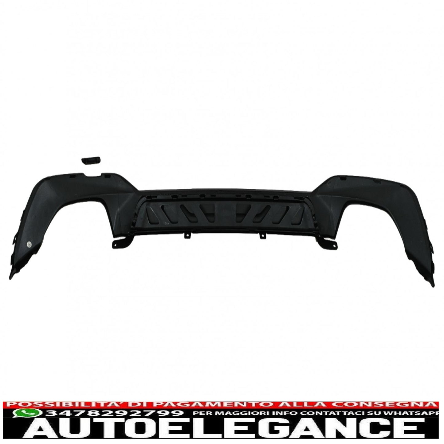 Diffusore mantovana per paraurti posteriore con terminali di scarico cromati adatto per BMW serie 3 G20 G28 berlina G21 Touring (2018-2022) M340i M Look