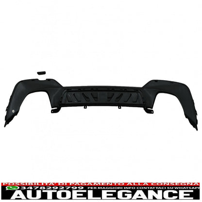 Diffusore mantovana per paraurti posteriore con terminali di scarico cromati adatto per BMW serie 3 G20 G28 berlina G21 Touring (2018-2022) M340i M Look