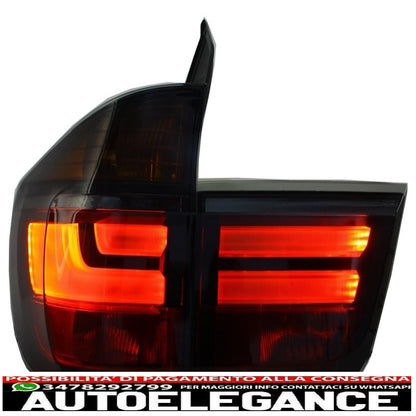 led rear lights suitable for bmw x5 e70 (2007-2010) light bar lci facelift smoke look