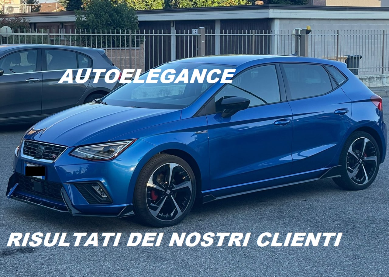 SPLITTER 3 PEZZI ADATTO PER SEAT IBIZA 5 6J FR 2017+ LOOK NERO LUCIDO