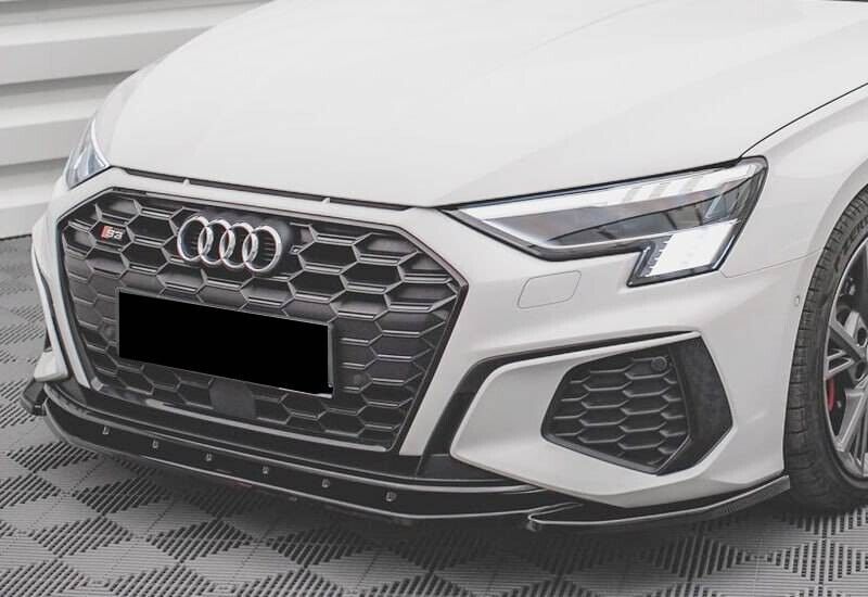 SPLITTER ANTERIORE ADATTO PER AUDI A3 S3 8Y 2020+ LOOK SPORTIVO