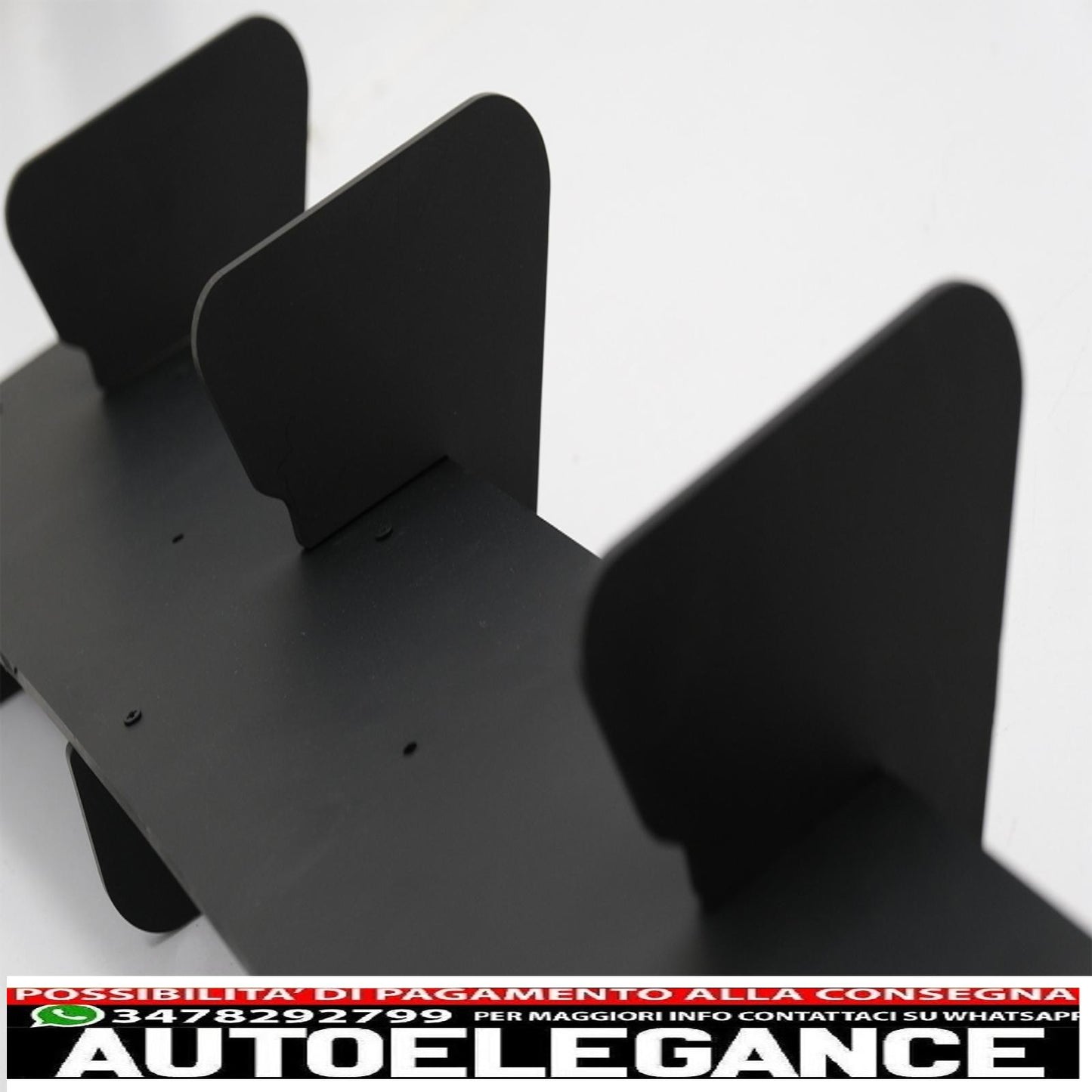 Splitter estensione paraurti posteriore per diffusore adatto a vw golf 7.5 facelift gti (2017-2020) nero