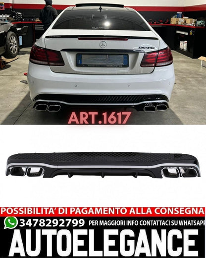 DIFFUSORE ADATTO PER MERCEDES CLASSE E C207 - A207 FACELIFT 2013-2017 LOOK E63