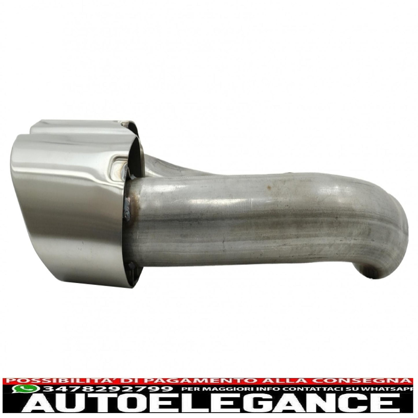 dual exhaust tips exhaust tips suitable for porsche cayenne 92a facelift (10/2014-2017) turbo design 