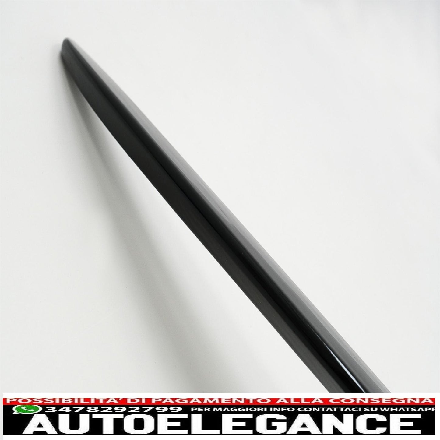 trunk spoiler with side decals vinyl sticker suitable for mercedes c class coupe c205 (2014-2019) piano black