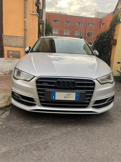 GRIGLIE FENDINEBBIA ADATTE PER AUDI A3 8V SLINE 2012-2016 LOOK S3 BAFFO CROMATO