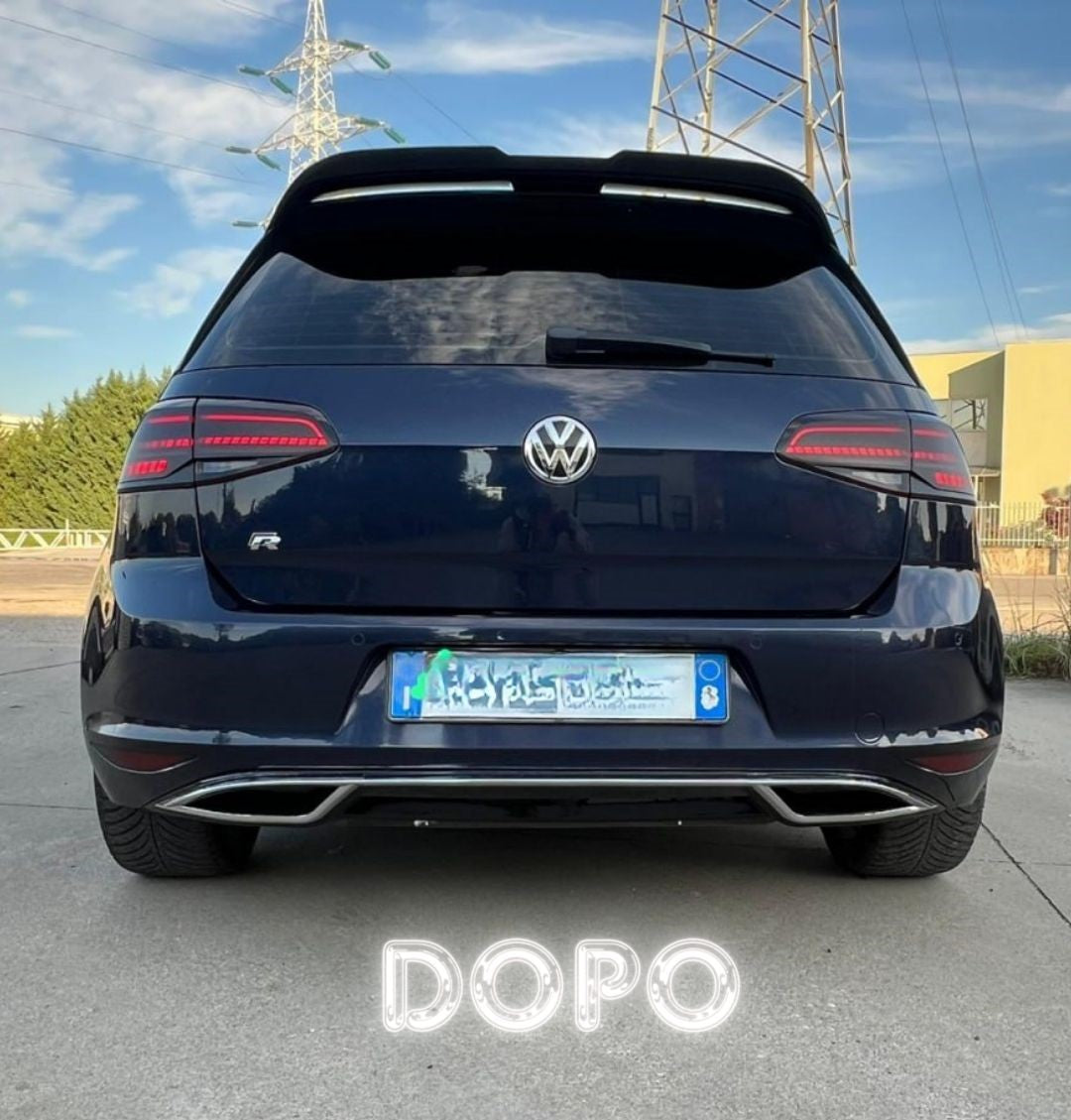 ✨0138 DIFFUSORE ADATTO PER VW GOLF 7 2012-2016 LOOK R DESIGN SPORTIVO✨