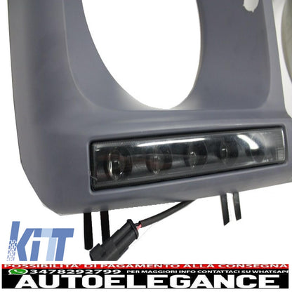 Complete conversion retrofit body kit with tailpipes suitable for mercedes g-class w463 (1989-2018) g63 g65 design 